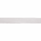 Braided Elastic White - 7mm Wide Multiple Lengths