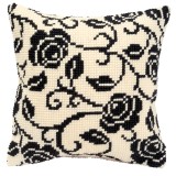 Vervaco Cross Stitch Cushion Kit - Blackworks Design