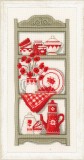 Vervaco Counted Cross Stitch Kit - Kitchen Shelves