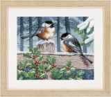 Vervaco Counted Cross Stitch  - Blue Tits in Winter