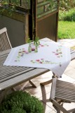 Vervaco Embroidery Kit Tablecloth - Birds & Pansies