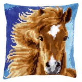 Vervaco Cross Stitch Cushion Kit - Brown Horse