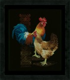 Vervaco Counted Cross Stitch Kit - Chicken & Rooster