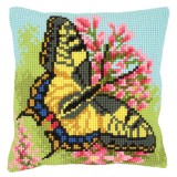 Vervaco Counted Cross Stitch Cushion Kit - Butterfly