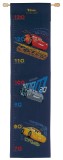 Vervaco Counted Cross Stitch Kit - Height Chart - Disney - Cars - Screeching Tyres