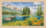 Vervaco Counted Cross Stitch Kit - Mountain Landscape
