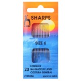 Pony Hand Needles Sharps Gold Eye Size 6