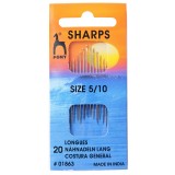 Pony Hand Needles Sharps Gold Eye Size 5/10