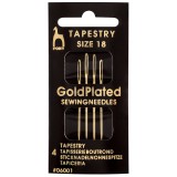 Pony Hand Needles Tapestry Gold Plated Size 18