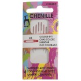 Pony Hand Needles Chenille Colour-Coded Eye Size 26