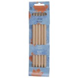 Pony Double Ended Knitting Pins Set of Five Maple 20cm x 9mm