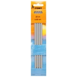 Pony Double Ended Knitting Pins Set of Four 20cm x 6.50mm