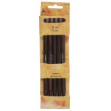 Pony Double Ended Knitting Pins Set of Five Rosewood 20cm x 10mm