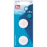 PRYM-Prym Plastic White Cover Buttons 29mm