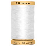 Gutermann Cotton 400m WHITE
