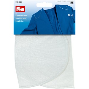 Prym White Set-in Shoulder Pads - Small