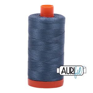 Aurifil 50 1310 Medium Blue Grey Large Spool 1300m