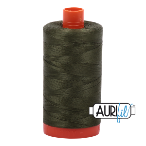 Aurifil 50 5023 Medium Green Large Spool 1300m