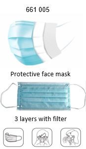 Prym Protective Fask Masks Tripe Layer Protection (Pack 10)