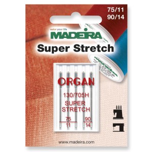 Madeira Sewing Machine Needles - Pack 5 - Super Stretch Sizes: 75/11, 90/14