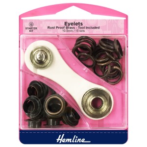 Hemline Eyelets Starter Kit Bronze - 10.5mm (F)