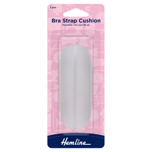 Hemline Bra Strap Cushion Silicone 2 Pieces