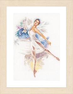 Lanarte Counted Cross Stitch Kit - Ballerina (Linen)