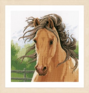 Lanarte Counted Cross Stitch Kit - Mane in the Wind (Evenweave)