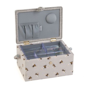 HobbyGift Sewing Box Medium Bee Happy