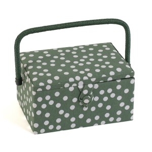 HobbyGift Sewing Box Medium Khaki Spot