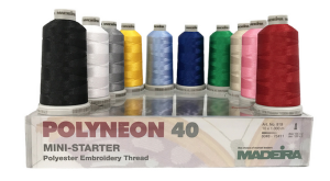 Madeira Polyester Polyneon 40 - 10 Colour Mini Starter Kit