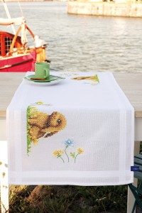 Vervaco Counted Cross Stitch  - Runner - Rabbit on the Grass