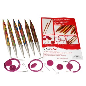 Knitpro Symfonie Knitting Pins Circular Interchangeable Chunky Set