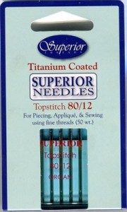 Superior Titanium Needles Size 80/12 -  Pack 5