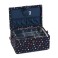 HobbyGift Sewing Box Medium Navy Stars