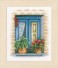 Lanarte Counted Cross Stitch Kit - Blue Window (Aida)