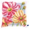 Vervaco Cross Stitch Cushion Kit - Colourful Flowers