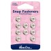 Hemline Snap Fasteners Sew-on Nickel 11mm Pack of of 10