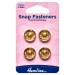 Hemline Snap Fasteners Sew-on Gold 15mm Pack of 4