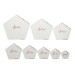 Patchwork Template Set - Mini Pentagons - 8 Sizes  0.75 - 3in