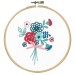 Embroidery Kit with Ring - Modern Flowers